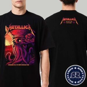 Metallica Limited Tee Night 2 In Foxborough MA M72 North American Tour 2024 At Gillette Stadium On August 4 2024 Two Sides Print T-Shirt