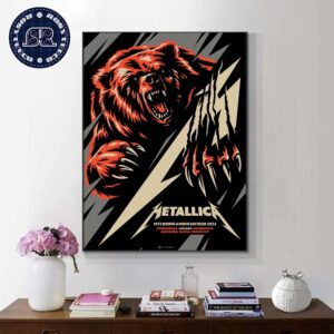 Metallica M72 Chicago Mark Jamotillo In IL US Limited Poster M72 North American Tour 2024 At Soldier Field On August 9th And 11th 2024 Poster Canvas