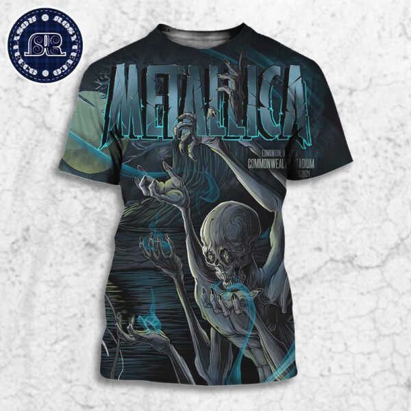 Metallica M72 North American Tour 2024 Night 2 M72 Edmonton In Alberta On August 25th 2024 At Commonwealth Stadium All Over Print Shirt