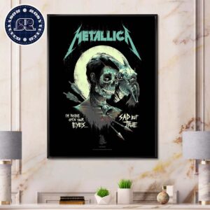 Metallica The Black Album Sad But True I’m Inside Open Your Eyes For The 30th Anniversary By Luke Preece Home Decor Poster Canvas