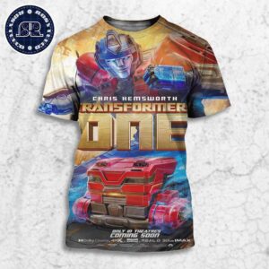 New Character Chris Hemsworth Poster For Transformers One Releasing In Theaters On September 20 All Over Print Shirt