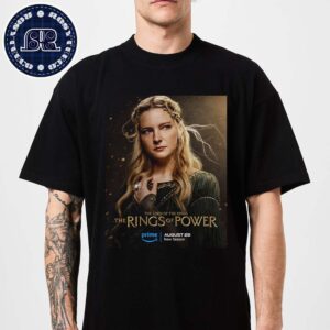 New Galadriel Character Poster For The Lord Of The Rings The Rings Of Power Season 2 Premiering August 29 On Prime Video T-Shirt