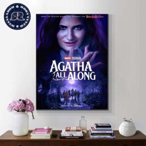 New Poster For Agatha All Along Releasing On Disney+ On September 18 Home Decor Poster Canvas