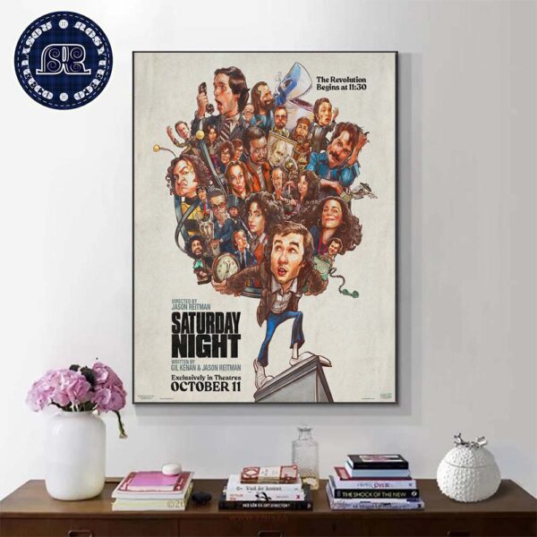 New Poster For Jason Reitman’s Saturday Night In Theaters On October 11 Home Decor Poster Canvas