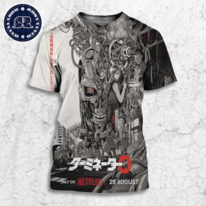 New Poster For The Terminator Anime Releasing August 29 On Netflix All Over Print Shirt