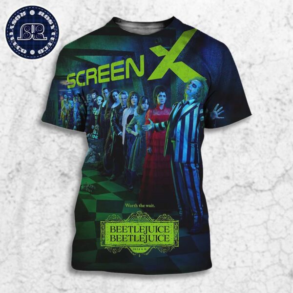 New Screen X Poster For Beetlejuice 2 Releasing In Theaters On September 6 All Over Print Shirt