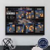 Miami Heat Official NBA Schedule 2024-2025 Regular Season Poster Canvas