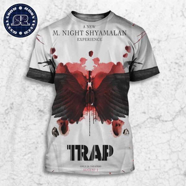 Official Poster A New M Night Shyamalan’s Trap Only In Theater On August 2 All Over Print Shirt