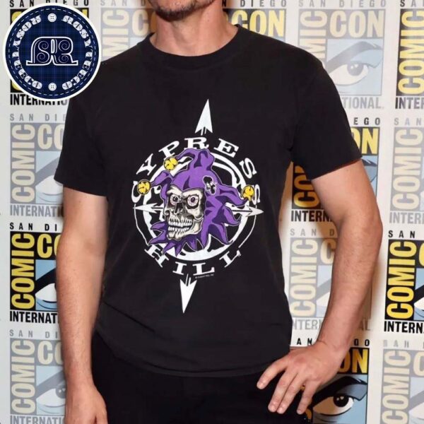 Official The Cypress Hill Latin Lingo Stoned Joker Tee Wearing By Mandalorian Pedro Pascal At Comic Con International San Diego Unisex T-Shirt