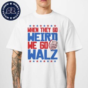 Official When They Go Weird We Go Walz–Tim Walz 2024 Face Classic T-Shirt