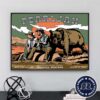 Pearl Jam Event Poster In Missoula Montana With Glen Hansard At Washington-Grizzly Stadium  On August 22 2024 Art By Justin Hampton Poster Canvas For Home Decor