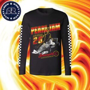 Pearl Jam Indy Car Artwork Tee On August 26 Dark Matter World Tour 2024 Indianapolis IN At Ruoff Music Center Long Sleeve