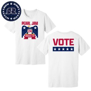 Pearl Jam Vote Eagle Tee On August 22 2024 At Washington-Grizzly Stadium In Missoula Montana Two Sides Print Premium T-Shirt