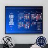 Phoenix Suns Official NBA Schedule 2024-2025 Regular Season Wall Decor Poster Canvas