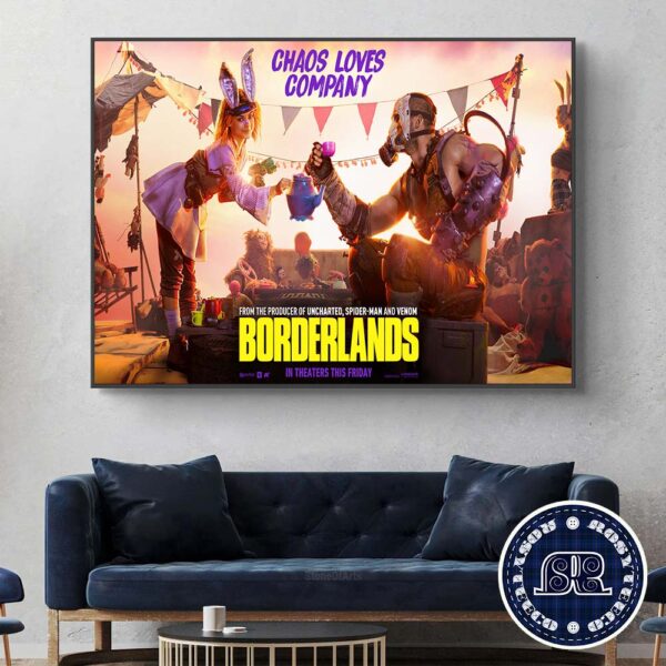 Poster For Eli Roth’s Borderlands Chaos Loves Company Releasing In Theaters This Friday Home Decor Poster Canvas