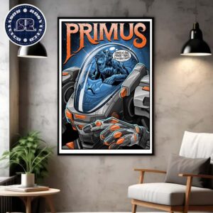 Primus Artwork Monkey Concert Poster ACL Live At Moody Theater In Austin TX On August 21 2024 Home Decor Poster Canvas