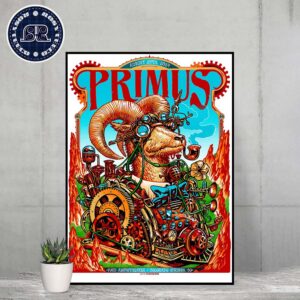 Primus Event Poster  In Colorado Springs CO On August 24th 2024 At Ford Amphitheater Poster Canvas