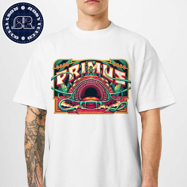 Primus Show Poster For Tonight In Maryland Heights MO At Saint Louis Music Park On August 3 2024 Classic T-Shirt