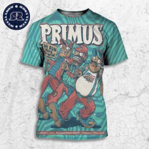 Primus We Run This Town Show In Cuyahoga Falls OH At Blossom Music Center On August 5 2024 All Over Print Shirt