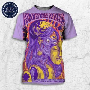 Red Hot Chili Peppers St Louis Missouri Concert Posters At Hollywood Casino Amphitheatre On July 30 2024 All Over Print Shirt