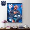 Simone Biles Gold Is A 2x Olympic Gymnastics Women’s All-Around Olympic Games Paris 2024 Wall Decor Poster Canvas