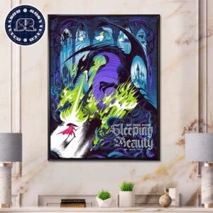 Sleeping Beauty Limited Poster 2024 Walt Disney Presents By Eva Vilhelmiina Home Decor Poster Canvas