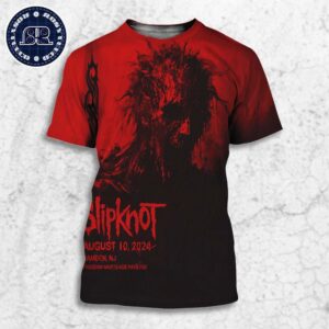 Slipknot 2024 Tour Official Poster For Camden NJ At Freedom Mortgage Pavilion On August 10 2024 25th Anniversary All Over Print Shirt