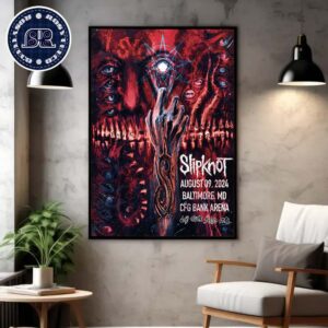 Slipknot Don’t Ever Judge Me 25th Anniversary Official Poster In Baltimore MD At CFG Bank Arena On August 9 2024 Poster Canvas