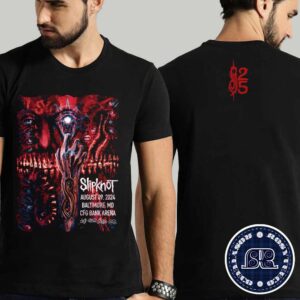 Slipknot Don’t Ever Judge Me 25th Anniversary Official Poster In Baltimore MD At CFG Bank Arena On August 9 2024 Two Sides Print T-Shirt