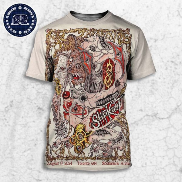 Slipknot Event Poster 25th Anniversary Tour In Toronto ON At Scotiabank Arena On August 17 2024 All Over Print Shirt