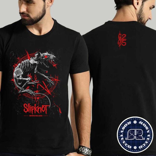 Slipknot Official Poster For Tour 2024 In New York NY At Madison Square Garden On August 12 2024 Two Sides Print Unisex T-Shirt