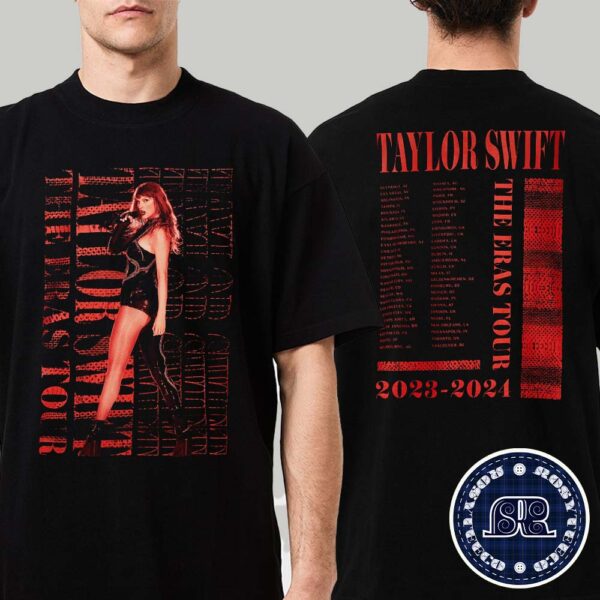 Taylor Swift The Eras Tour Reputation Live Photo Two Sides Print Vintage T-Shirt