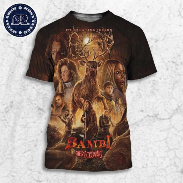 The First Poster For Bambi The Reckoning Arrives 2025 All Over Print Shirt