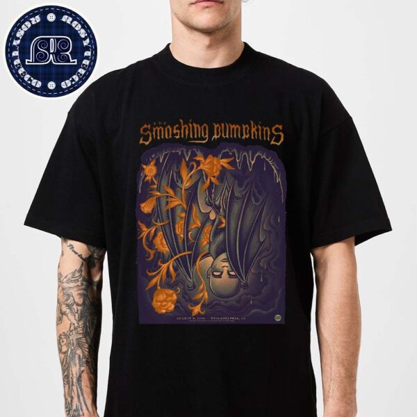 The Smashing Pumpkins Concert Poster At Citizens Bank Park In Philadelphia PA On August 9 2024 Classic T-Shirt