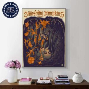 The Smashing Pumpkins Concert Poster At Citizens Bank Park In Philadelphia PA On August 9 2024 Home Decor Poster Canvas