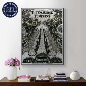 The Smashing Pumpkins Concert Poster In Boston MA At Fenway Park On August 7 2024 Home Decor Poster Canvas