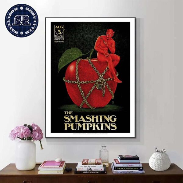 The Smashing Pumpkins Show At Citi Field In NYC For The Green Day Saviors Tour On August 5 2024 Home Decor Poster Canvas